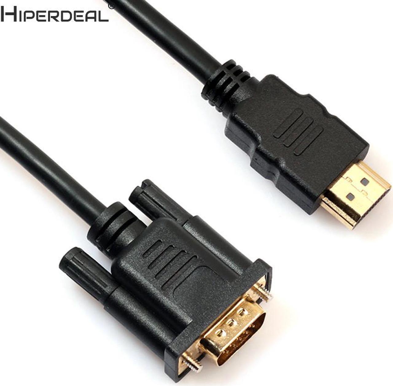 HDMI to VGA PC to TV cable HD conversion line Connector Cable 6ft/1.8M Oct27 HW