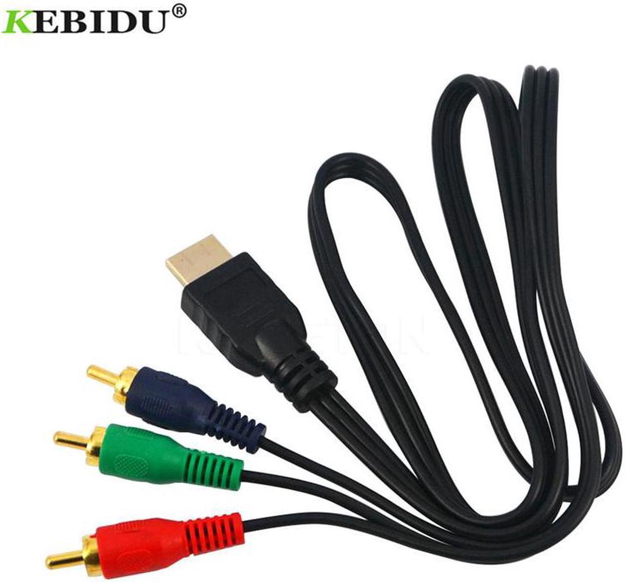 1080p HDMI to RCA Cable Video Audio Adapter HDMI VGA 3 AV Cord Converter Adapter For HDTV