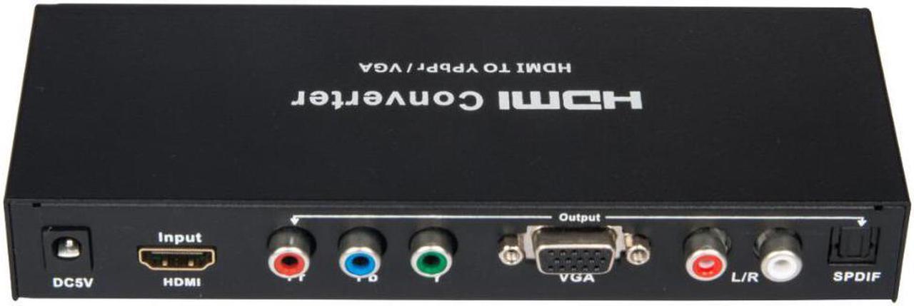 Alt view image 5 of 5 - HDMI to Component YPbPR & VGA Video Converter Adapter HDMI to VGA/Ypbpr+R/L/SPDIF Converter 1080p Video Audio RCA L/R 1080P