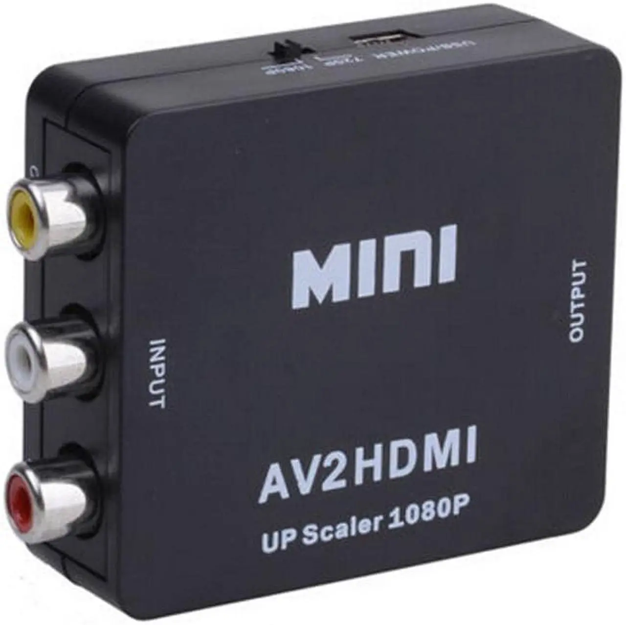 Alt view image 3 of 5 - Mini AV2 HDMI Adapter RCA to HDMI AV to HDMI 1080P AV2HDMI Mini AV to HDMI Converte Signal Converter For DVD, VCR To TV With USB