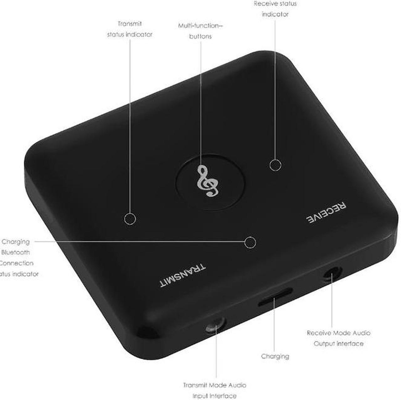 Alt view image 5 of 6 - Kebidu DC 5V 3.5mm 24Mbps Wireless Bluetooth 4.2 Adapter Audio Transmitter Audio Receiver for TV Earphone Smart Phone for Home