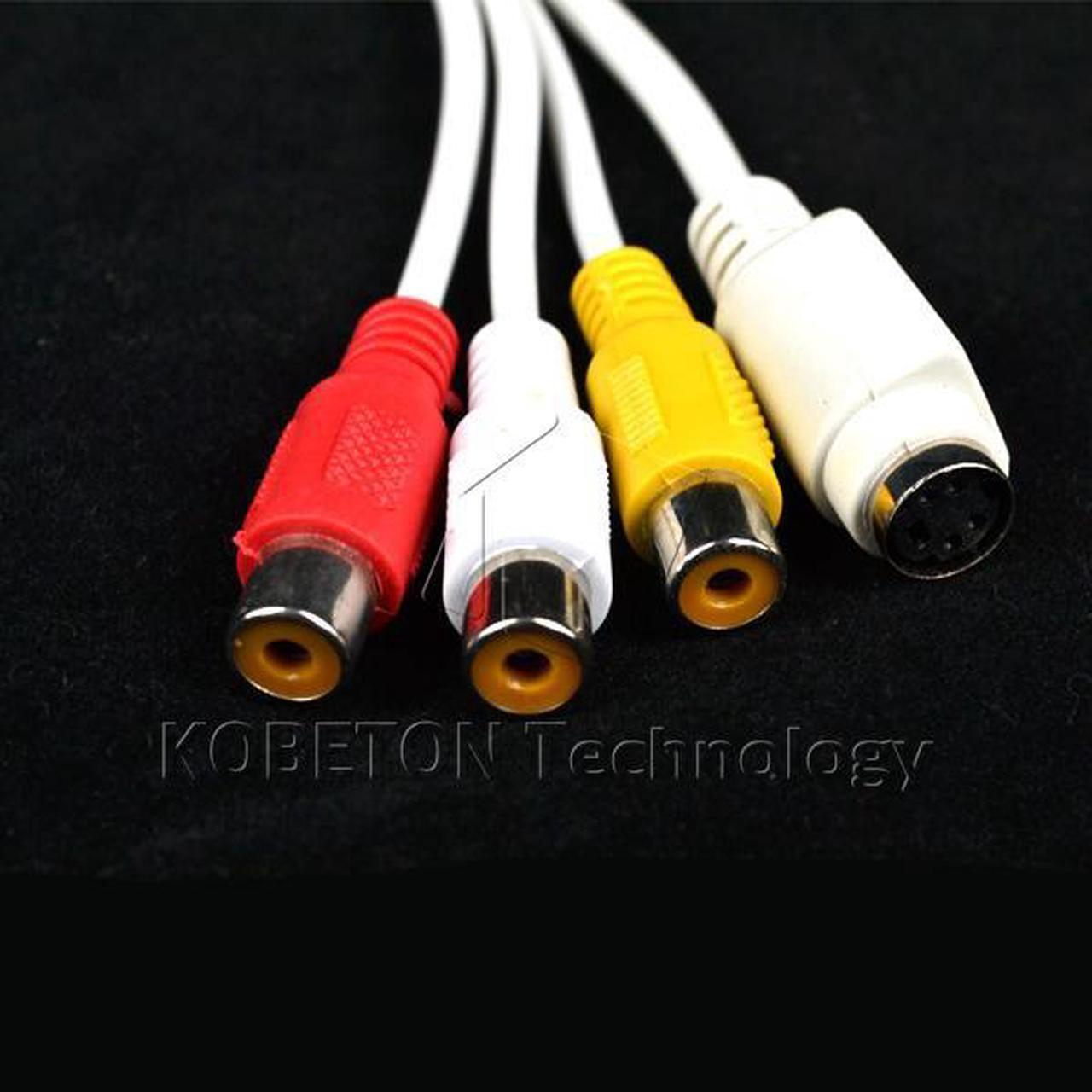 Alt view image 4 of 5 - 10pcs VGA to S Video 3 RCA Composite AV TV Out Converter Adapter S-Video Signal Cable for Laptop Tablet PC Notebook Computer