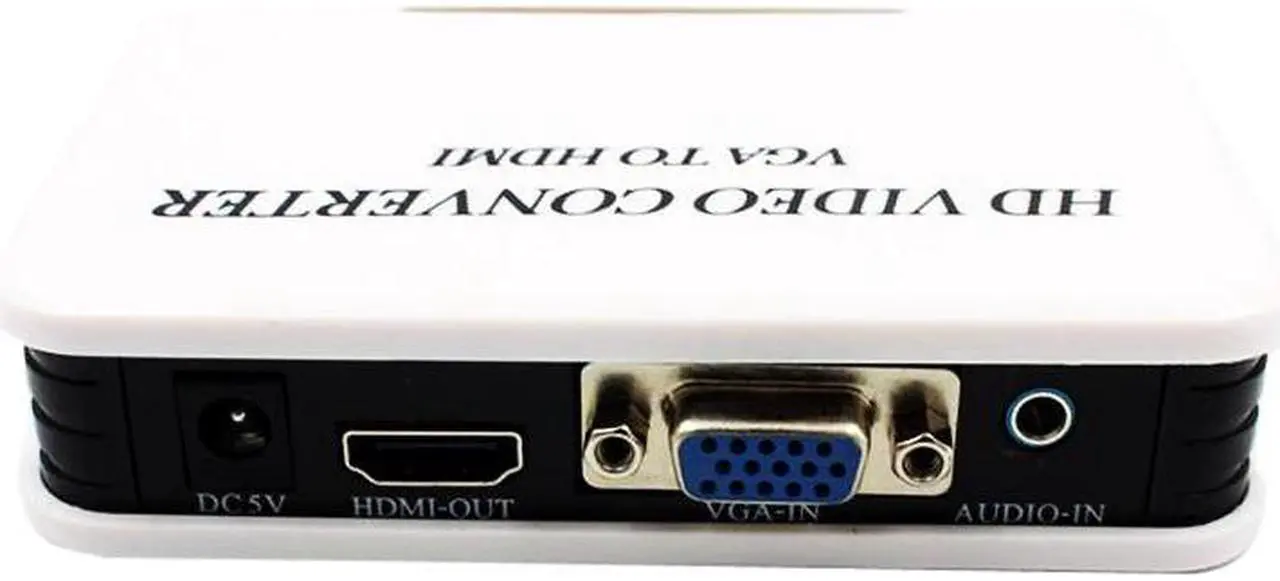 Alt view image 4 of 6 - Portable Plug and Play VGA To HDMI  Adapter With Audio Port Input 1080P FHD Sound TV AV HDTV PC Video Cable VGA 2 HDMI Converter