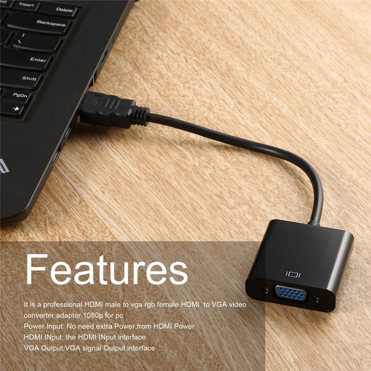 Alt view image 2 of 5 - hdmi to vga RGB vga to hdmi cable Video adapter HDMI Cable 1080P HDTV Monitor for television smart tv adaptador