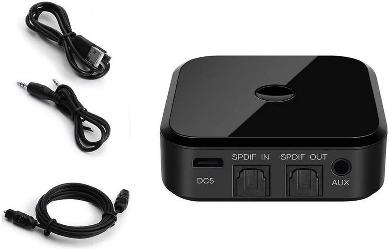 Alt view image 5 of 6 - 4.1 Wireless Bluetooth Receiver TX16 3.5mm Apt-x Wireless Stereo Adapter With Optical Toslink/SPDIF For Smartphone PC TV