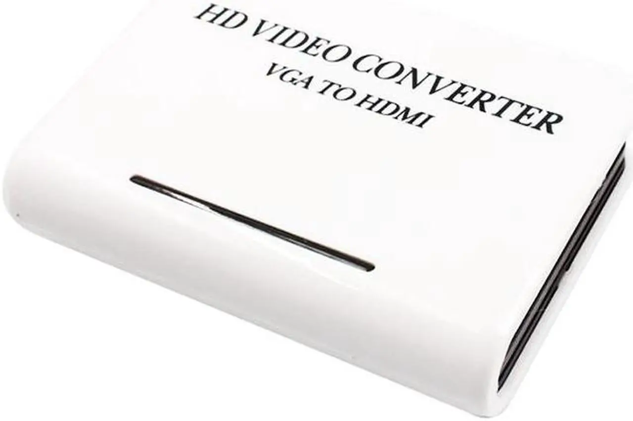 Alt view image 2 of 6 - Portable Plug and Play VGA To HDMI  Adapter With Audio Port Input 1080P FHD Sound TV AV HDTV PC Video Cable VGA 2 HDMI Converter