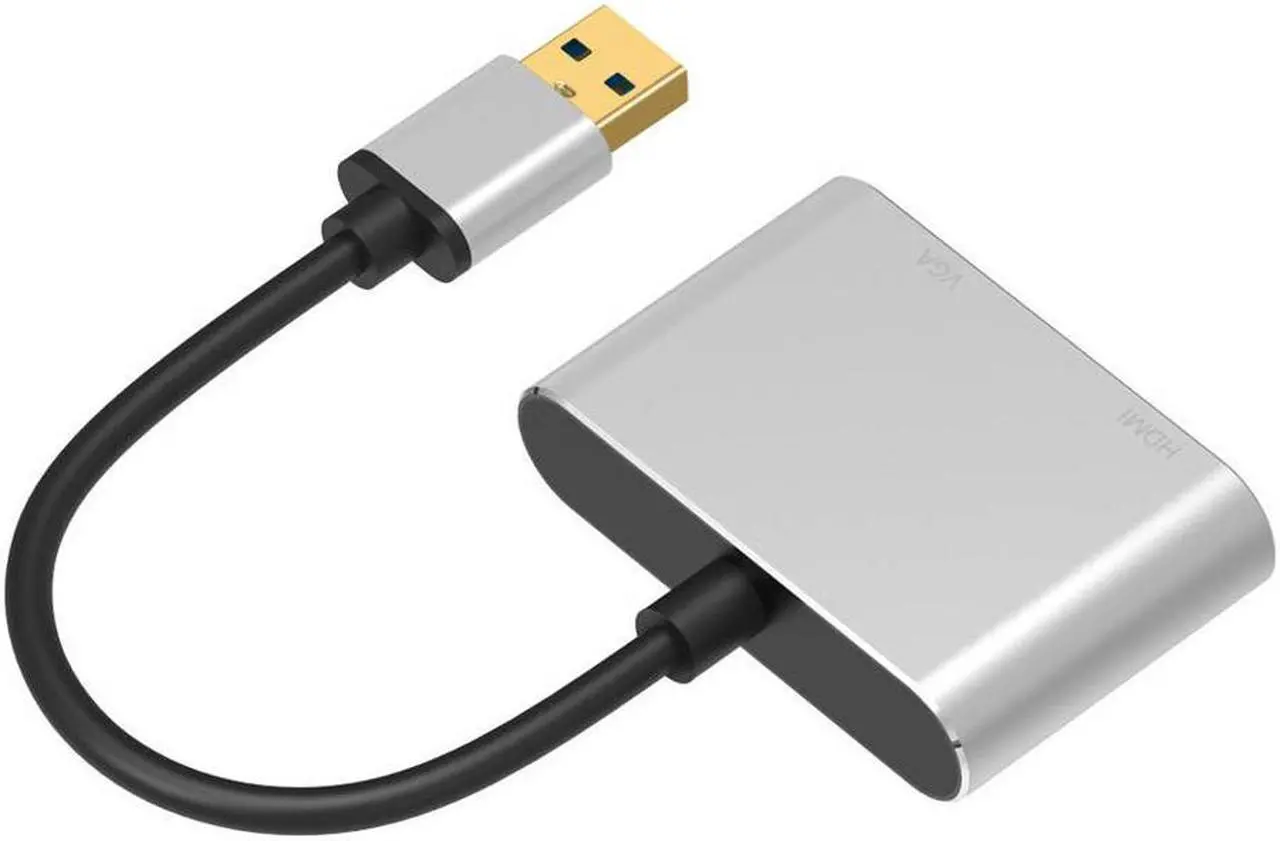 Alt view image 6 of 6 - 2019 USB 3.0 to HDMI VGA Adapter Mac OS USB to VGA HDMI Adaptor 1080P Converter Support HDMI VGA Sync Output for Windows7/8/10
