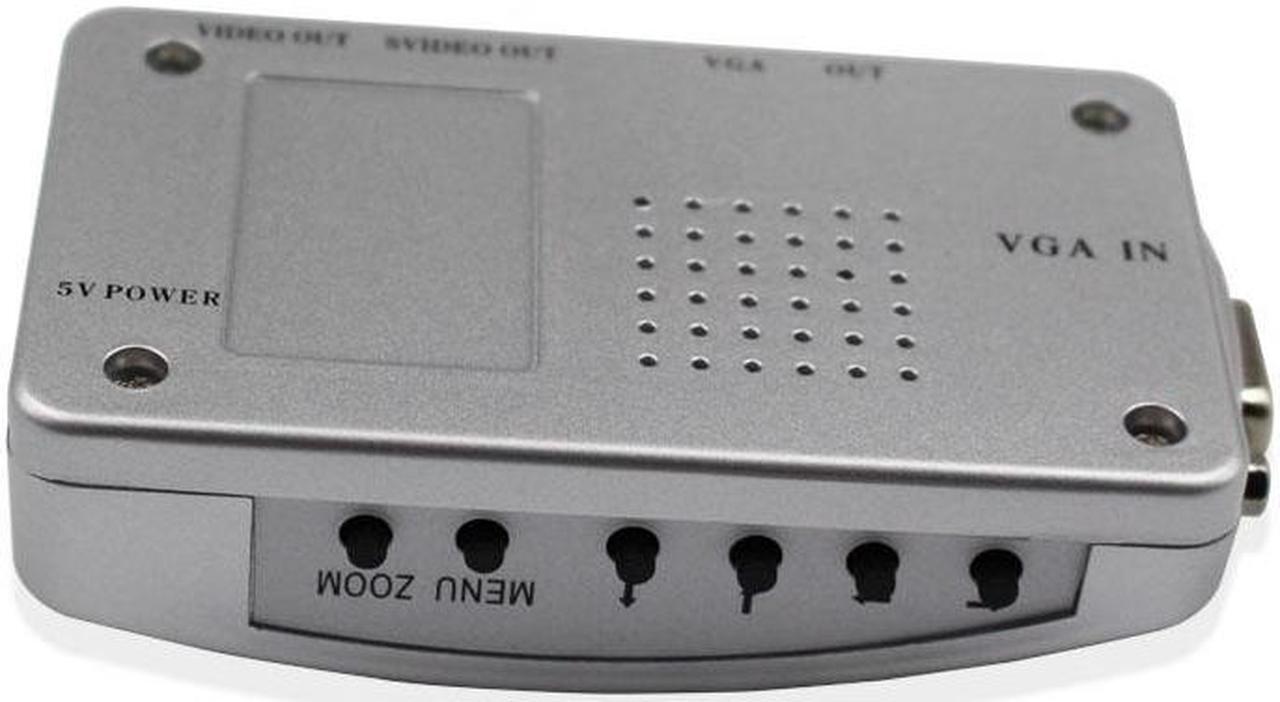 Alt view image 2 of 6 - Hot sell  Laptop PC VGA to TV AV RCA Composite video adapter converter Switch Box Support S-video RGB NTSC/PAL Computer Signal