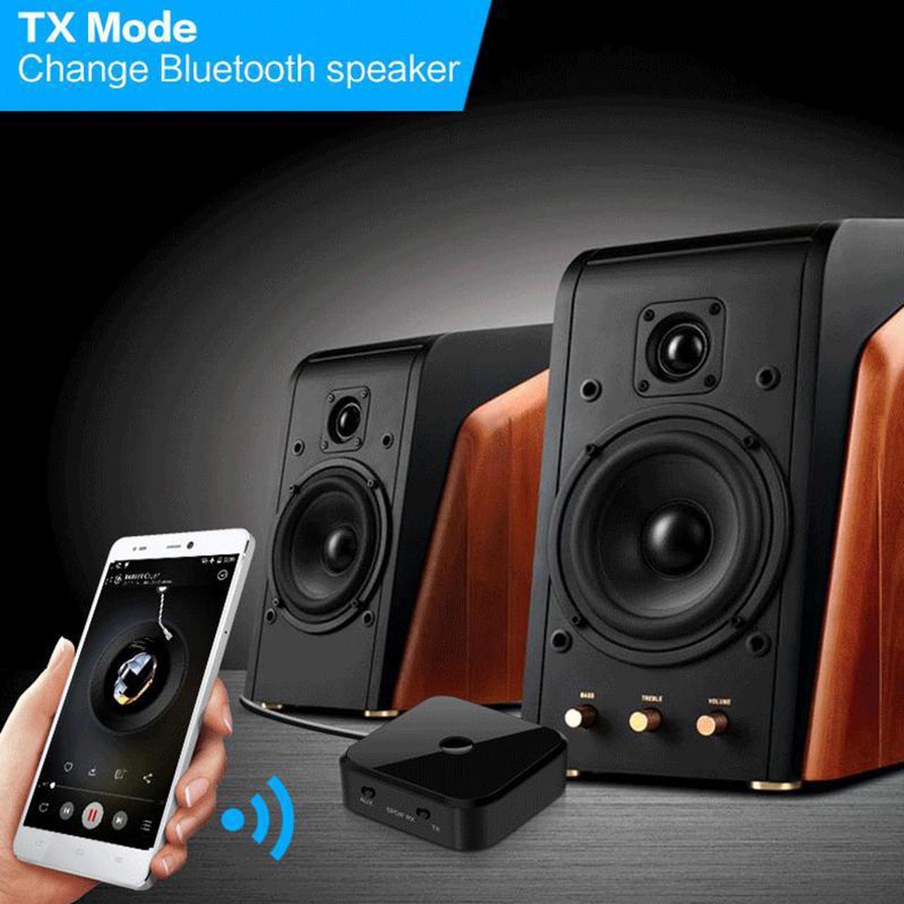 Alt view image 2 of 6 - 2 In 1 Wireless Bluetooth Transmitter 4.1 APTX HD Adapter 3.5mm/SPDIF/Digital Optical Toslink for TV Headphone Car Home