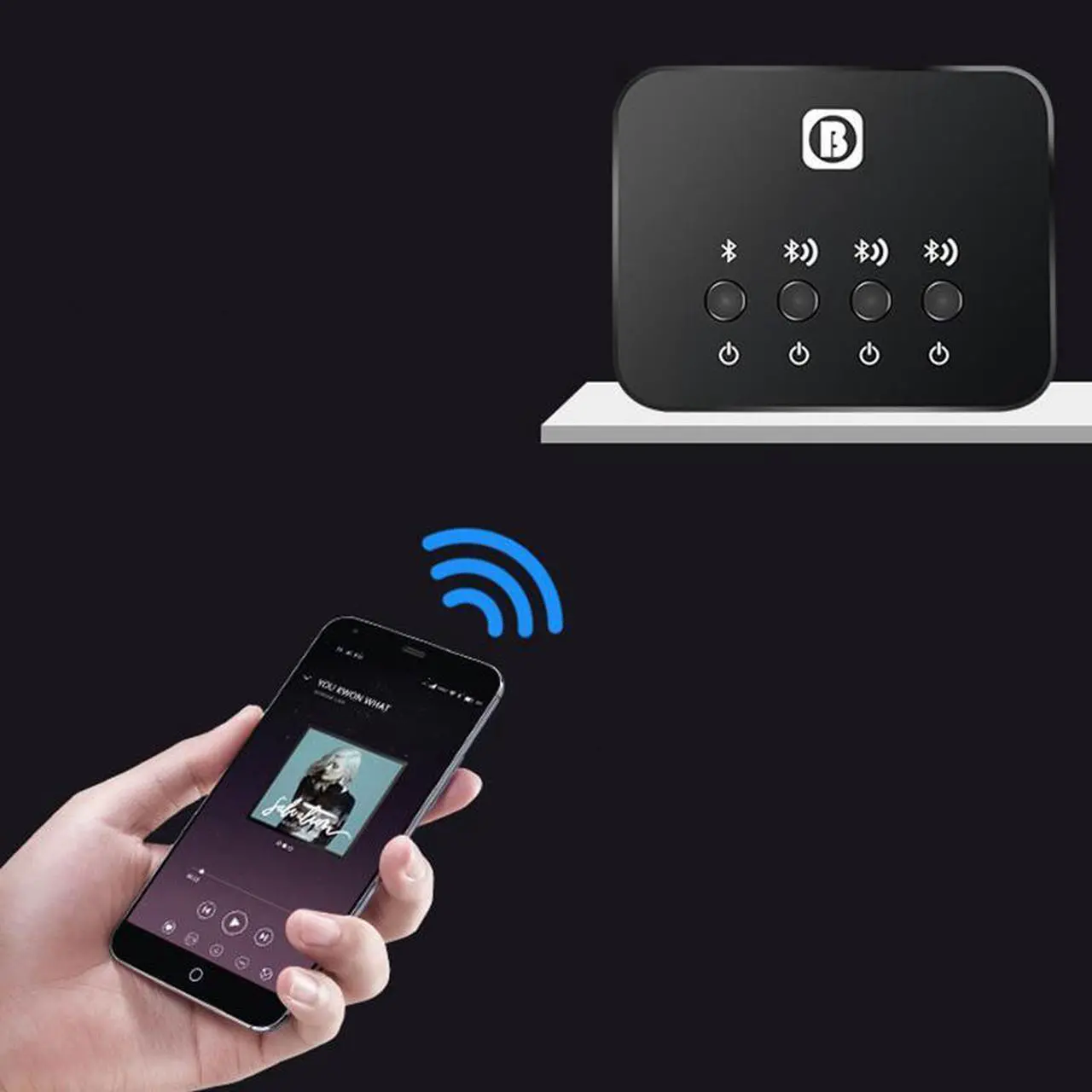 Alt view image 5 of 6 - Multifunction Optical Bluetooth Transmitter Aptx 1 to 3 Multi-pair for TV Dual Link Wireless Music Audio Adapter for Speaker