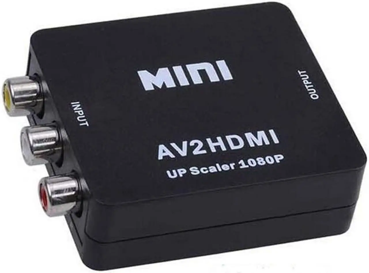 Alt view image 2 of 5 - Mini AV2 HDMI Adapter RCA to HDMI AV to HDMI 1080P AV2HDMI Mini AV to HDMI Converte Signal Converter For DVD, VCR To TV With USB
