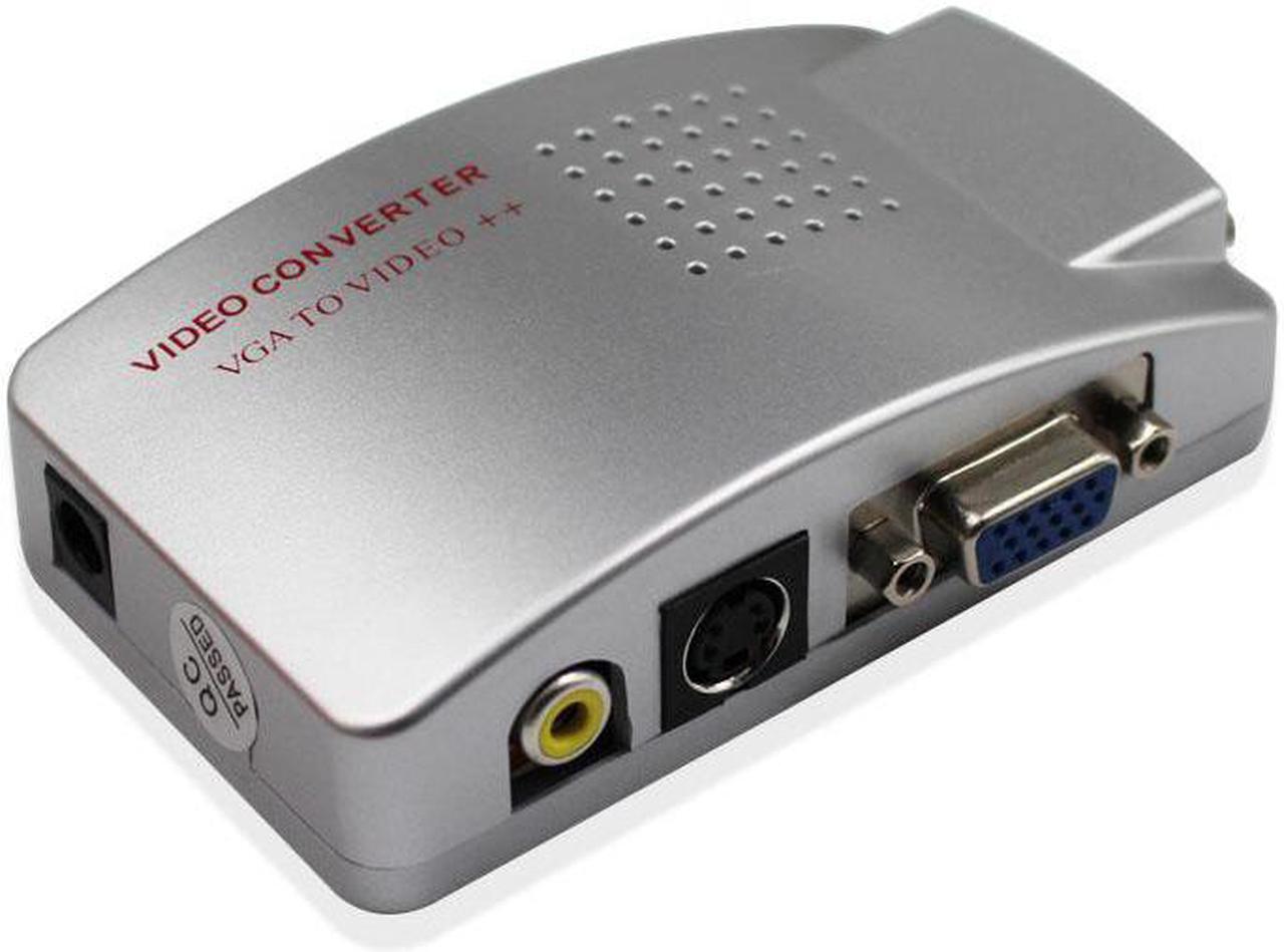 Main image of Hot sell  Laptop PC VGA to TV AV RCA Composite video adapter converter Switch Box Support S-video RGB NTSC/PAL Computer Signal