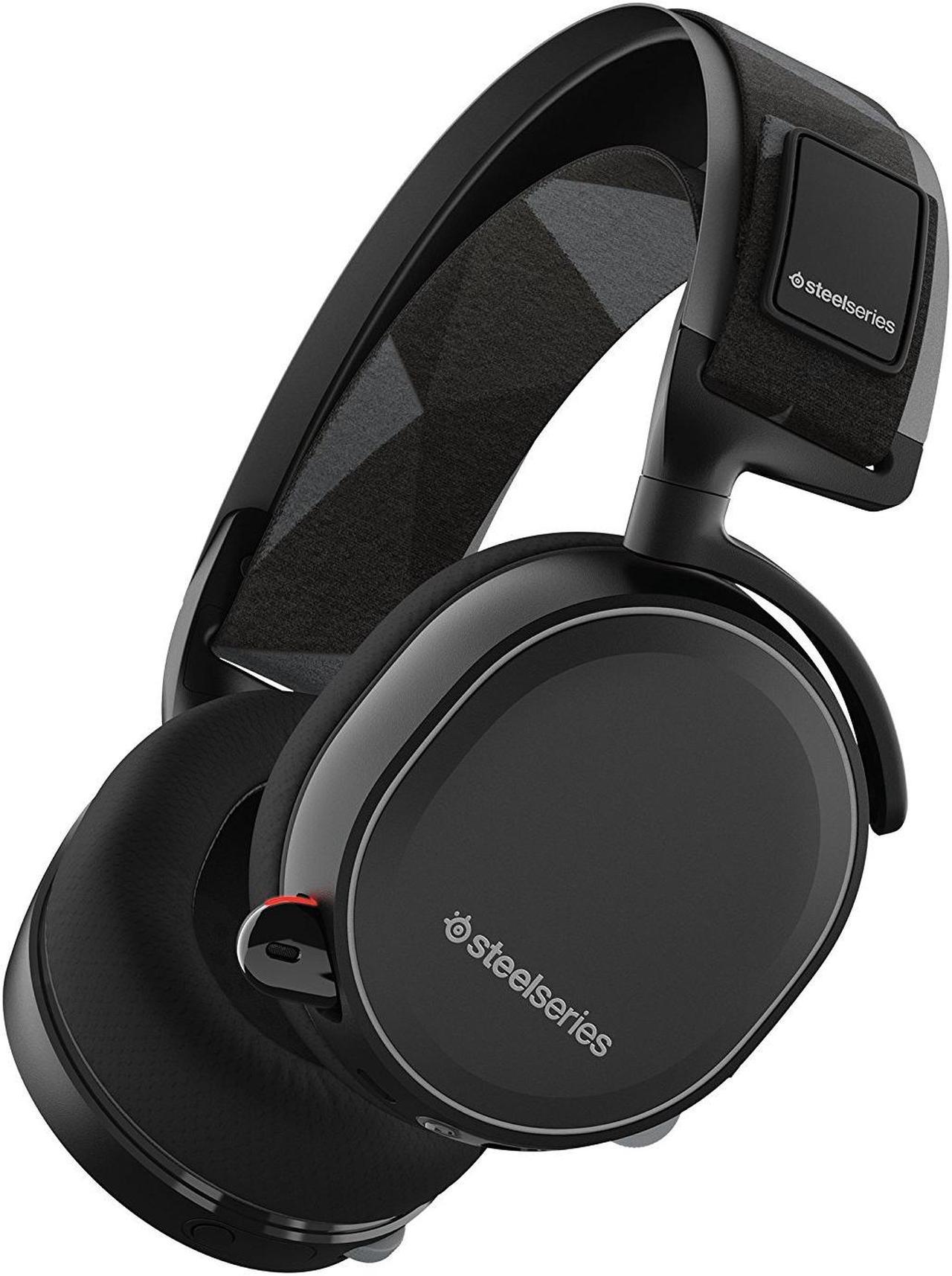 SteelSeries Arctis 7 Wireless Gaming Headset with DTS Headphone:X 7.1 Surround for PC, PlayStation 4, VR, Mac and Wired for Xbox One, Android and iOS - Black