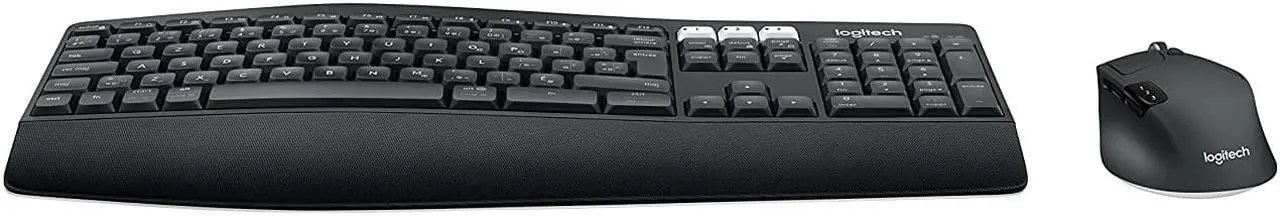 Alt view image 5 of 16 - Logitech MK850 Performance Wireless Keyboard and Mouse Combo - USB Wireless Bluetooth/RF USB Wireless Bluetooth/RF Optical - 1000 dpi - 8 Button - Scroll Wheel - AAA, AA - Compatible with Desktop ...