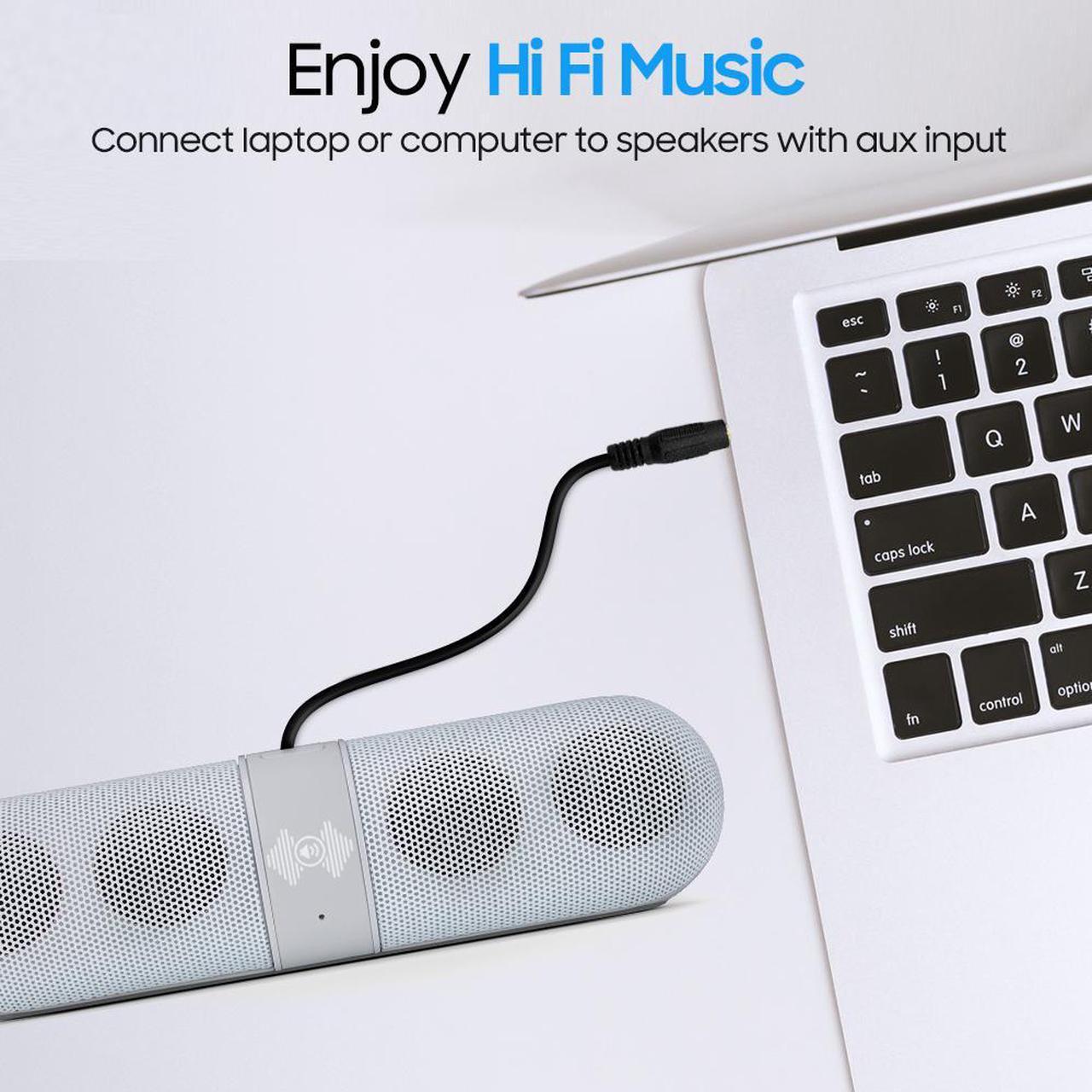 Alt view image 7 of 7 - Cmple - [20 PACK] 3 FT 3.5mm Auxiliary Cable, Stereo Audio 3.5mm Male to Male Cord for Car, Phone/Tablet, TV, PC, Mac, iPod, iPad, Speakers, Headphones, Home Stereo System, Portable Speakers