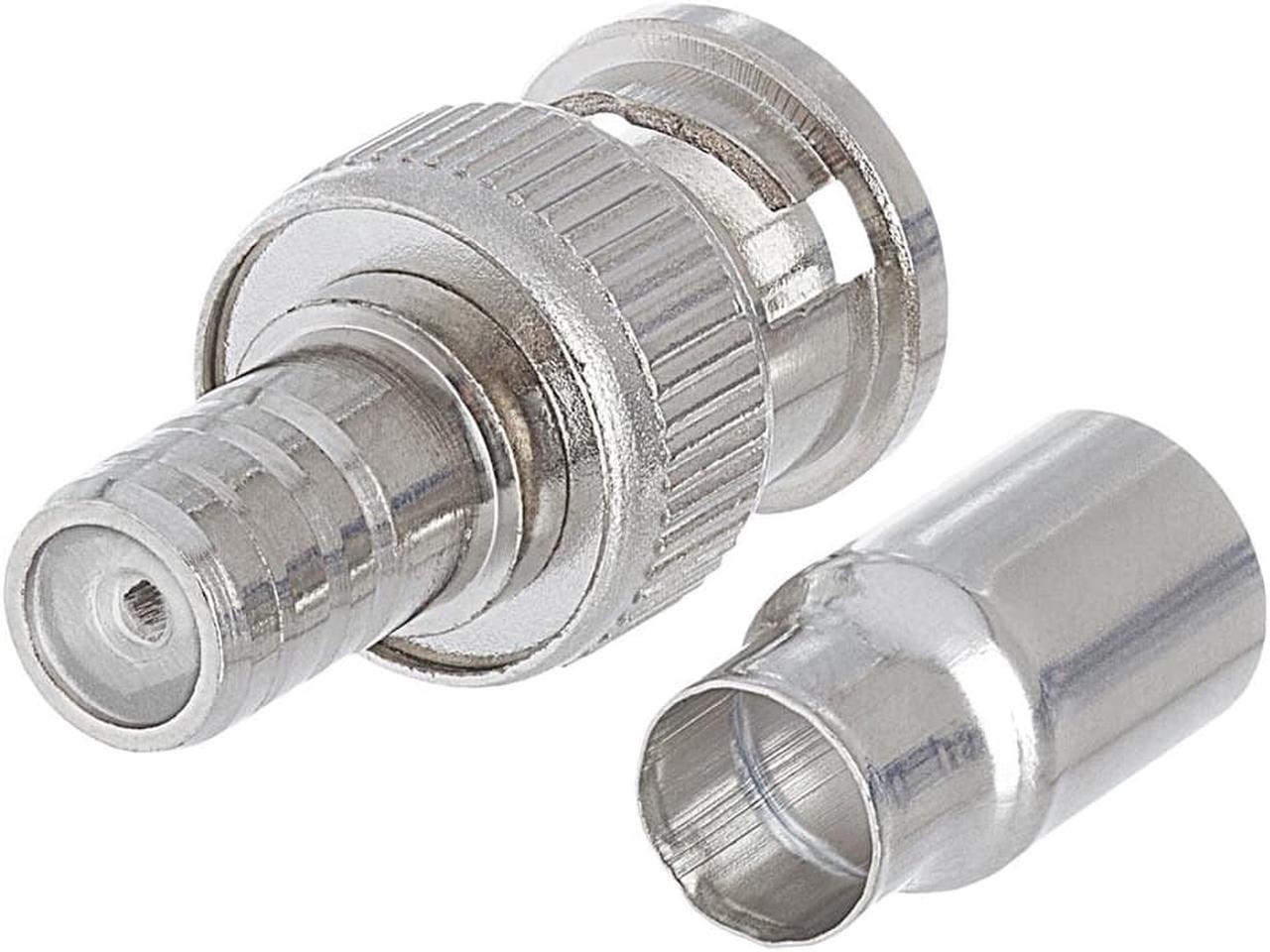 Alt view image 2 of 2 - Cmple - BNC Male 2 Piece  Crimp Type Connector for RG-59