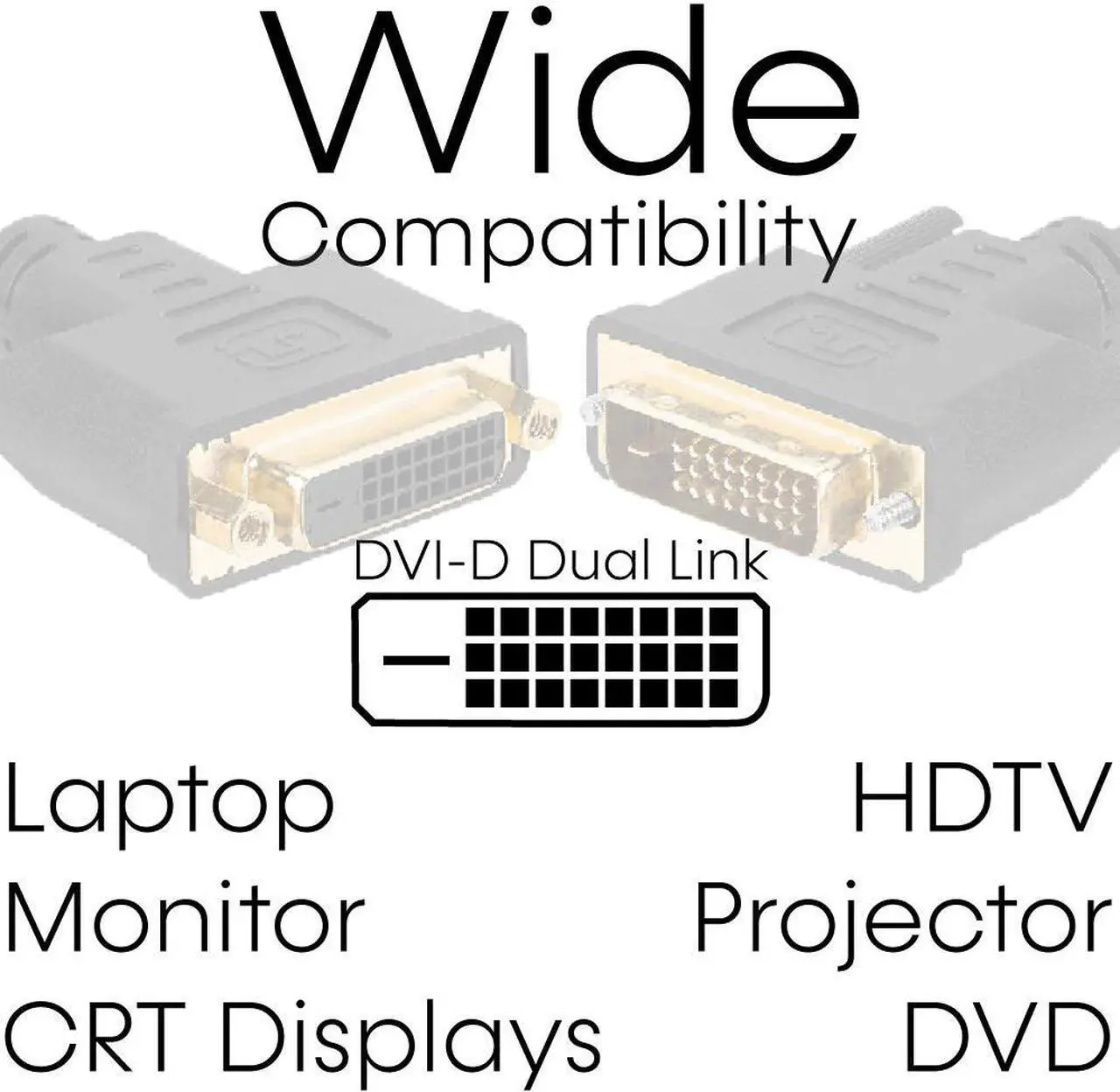Alt view image 3 of 5 - Cmple - Dual Link DVI-D Extension Cable DVI Cord Extender HDTV Male to Female Monitor Cable -10 Feet