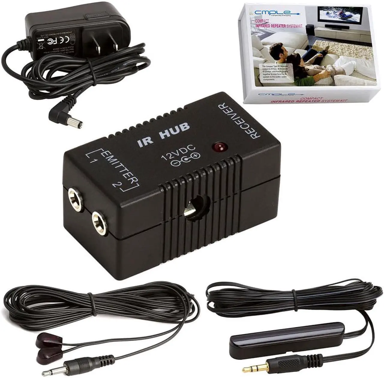 Main image of Cmple - IR Infrared Repeater System Remote Control Extender IR Emitters