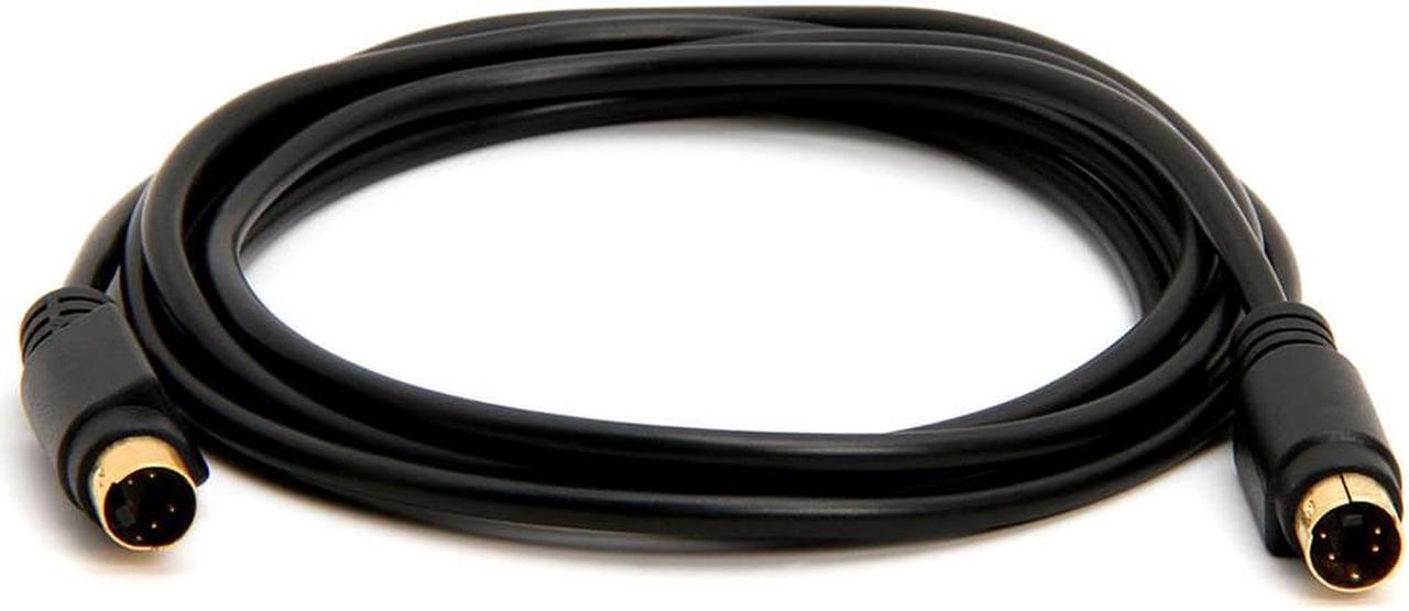 Alt view image 2 of 6 - Cmple - S Video Cable 6 ft SVHS 4-PIN Video Cable Mini Din S-Video Cord for Home Theater, Camcorder, DSS Receiver, DVD Player- Black