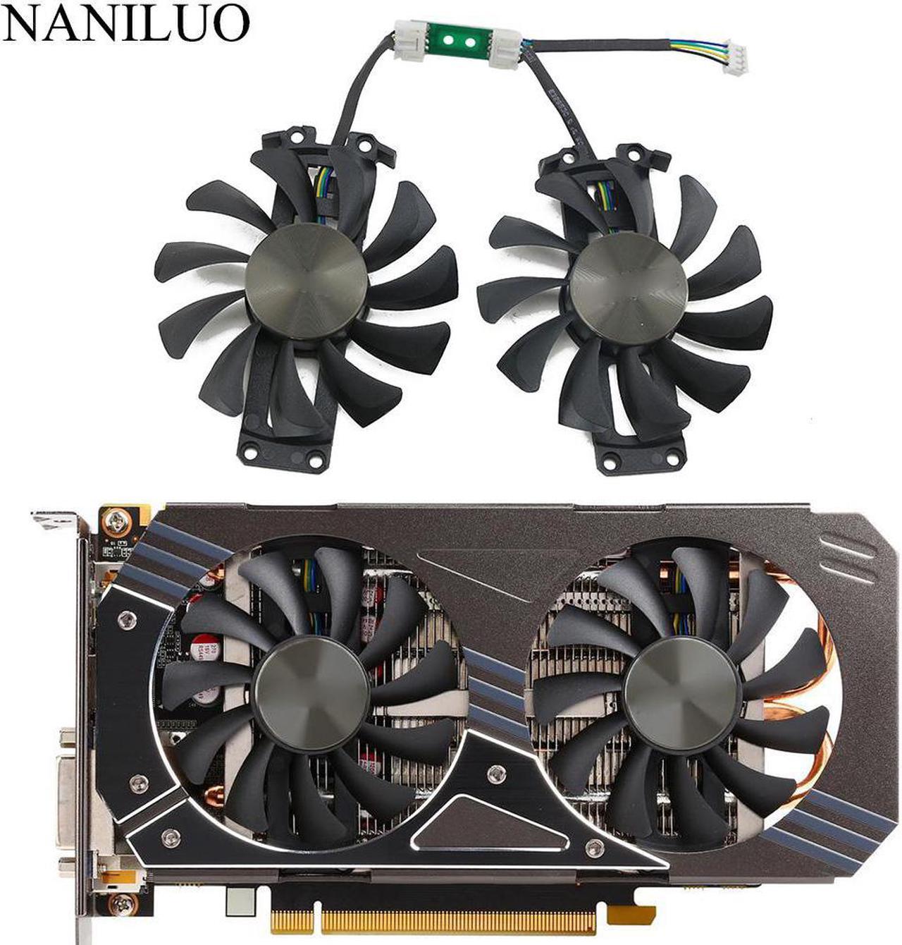 2pcs/lot GA81S2U 12V 0.38A 75mm 4Pin Cooler Fan For ZOTAC GTX960 4G PCI-EDC Graphics Card Fan