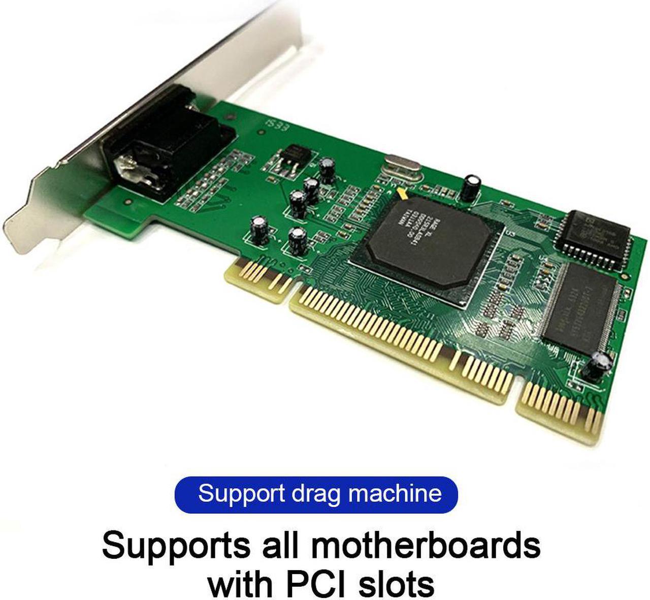 PCI Graphics Card ATI Rage XL 8MB 32Bit Multi-Display VGA SDRAM Video Tractor Card PC Desktop Computer Accessories