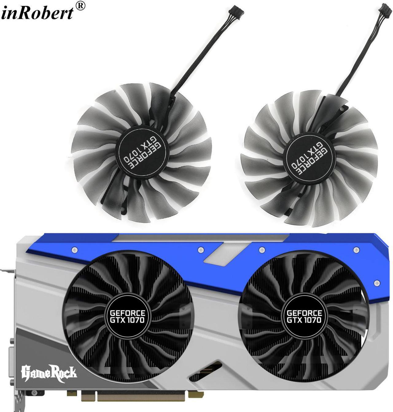 95MM GAA8S2U 0.45A GTX1070 GPU Card Cooler For Palit GTX 1070 GameRock Graphics Card Fan Replacement