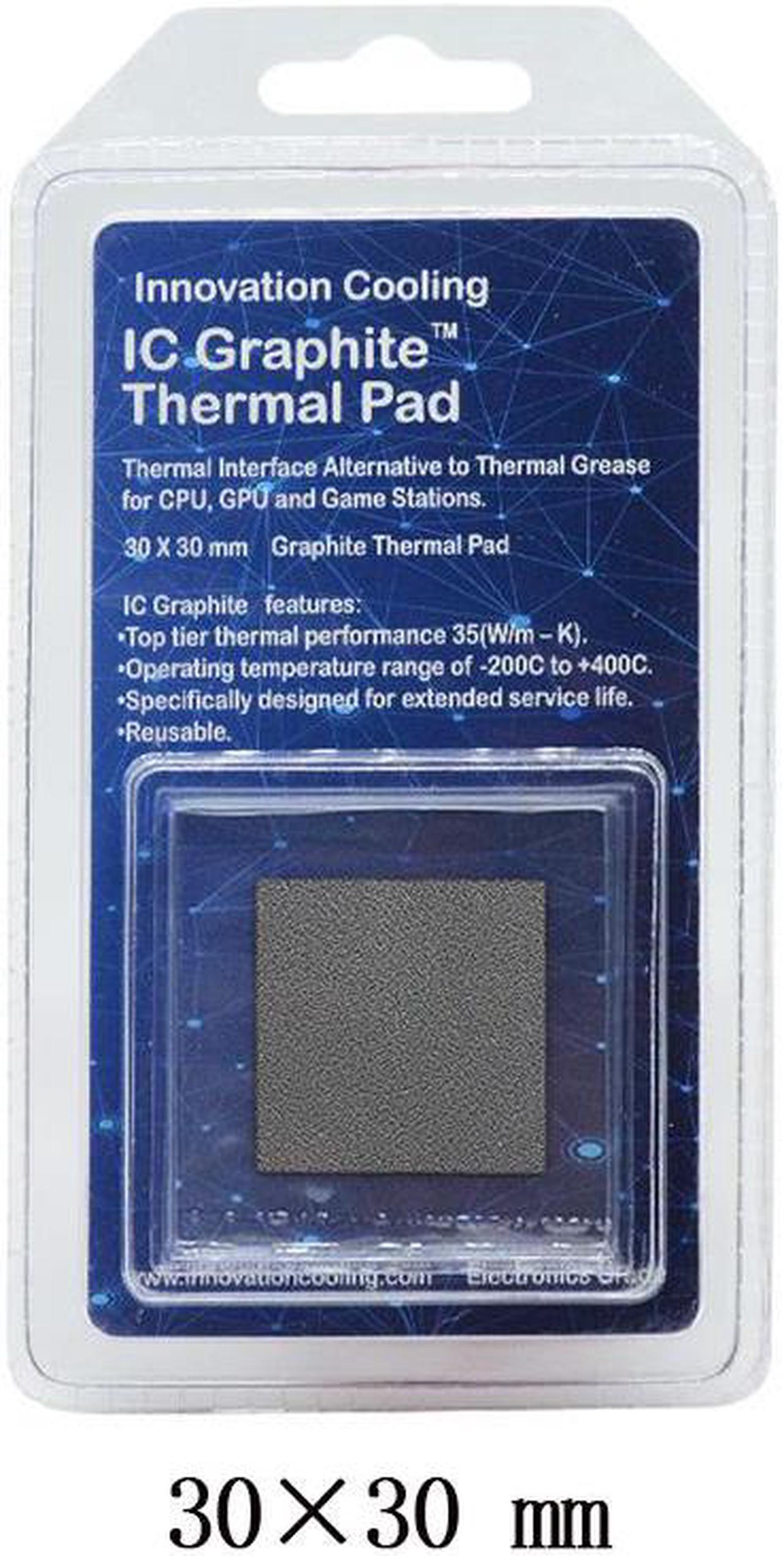 InnovationCooling Graphene Sheet Thermal Pad CPU Thermal Pad Graphics Card GPU Thermal Pad 30x30mm