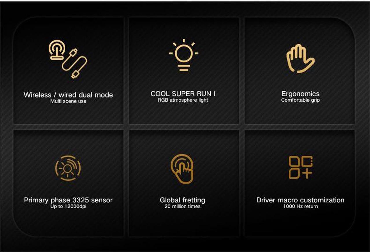 Alt view image 4 of 7 - X2 E-sport Wireless Mouse RGB Dual Mode Gaming Mechanical Macro Computer Notebook Mouse With Lightweight Shell Ultralight
