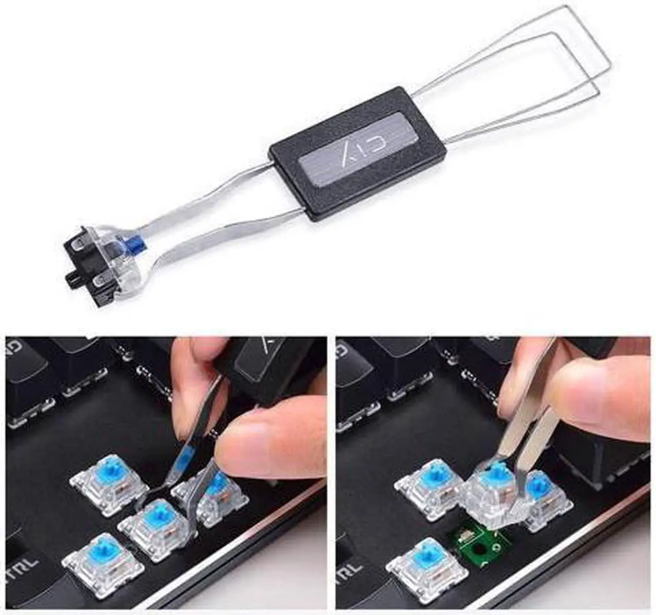 Alt view image 3 of 7 - Keycap Puller Stainless Steel Key Keycap Removal Tool Keycaps Remover for Mechanical Keyboard for Removing Fixing Keyboard Tools