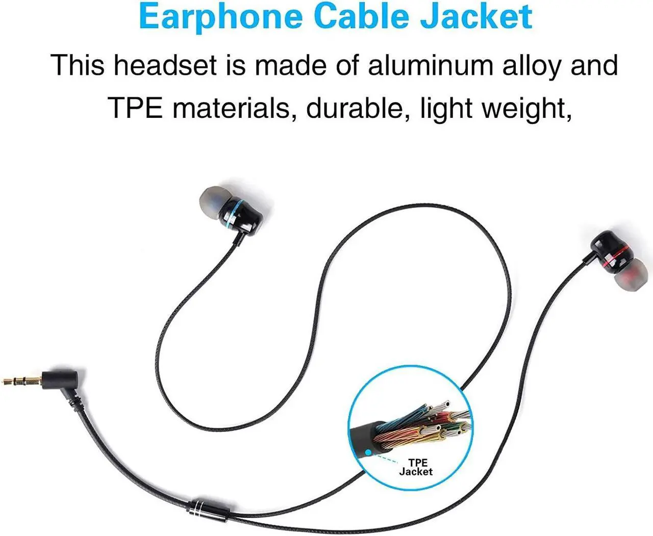 Alt view image 3 of 7 - Headphones for Oculus Quest 2 VR Headset Noise-Isolating in-Ear Earphones with 3D 360 Degree Sound and Custom Silicone Earbuds Caps (Black)