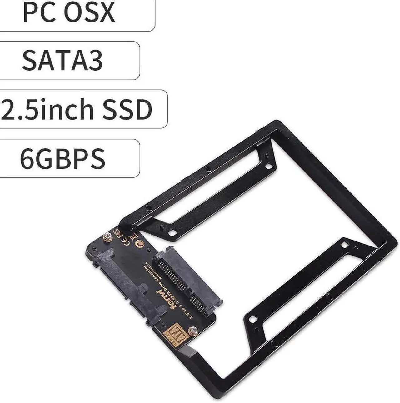 Alt view image 3 of 7 - 2.5'' SSD & SATA Hard Drive to Desktop 3.5'' SATA Bay Converter Adapter Mounting Kit