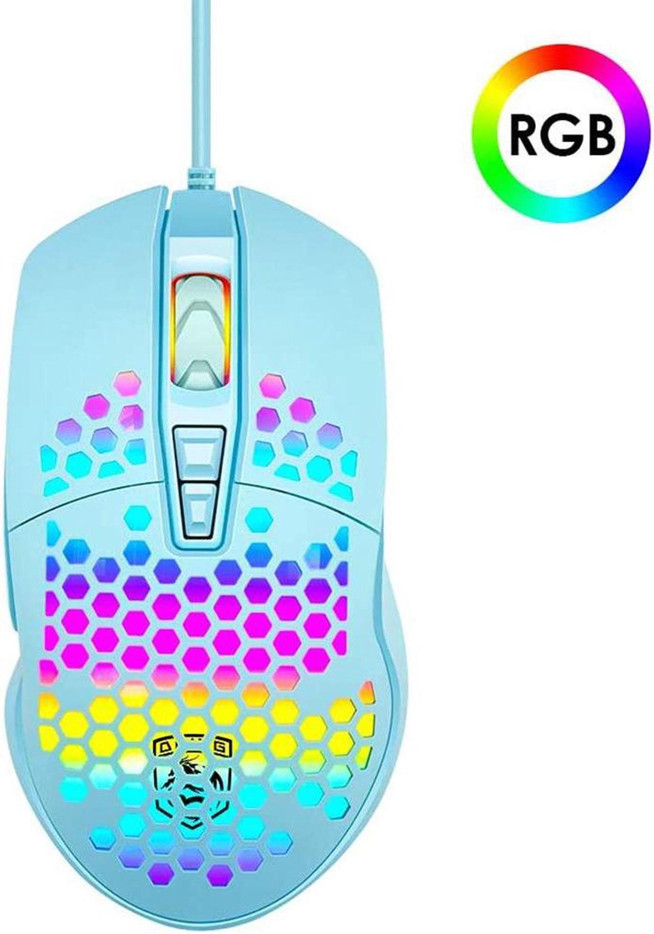 Main image of Lightweight Gaming Mouse Wired Hollow RGB Streamer 6400 DPI Programming Optical Sensor Pixert 3325 78G for PC X-Box PS4 Gamer