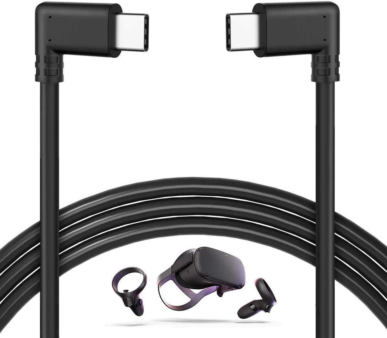 Main image of 10Feet / 3M Oculus Quest Cable, USB C to USB Type C Cable 3A 90 Degree Type C Quick Charge Cable for Oculus Quest Link VR Quick Charge Cable for Phone Tablet Oculus Link Headset Cable (10ft)