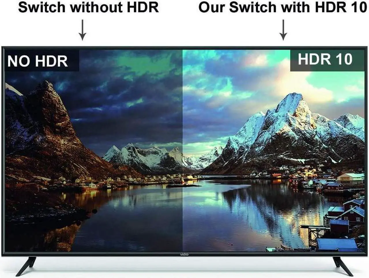 Alt view image 4 of 7 - 4K @60Hz HDMI Switch Splitter 2 in 4 Out with Remote, 2x4 HDMI Splitter Switcher 4K with SPDIF & 3.5mm Audio, Support 4K, 3D, 1080p, HDCP2.2, HDR 10 for PS4, Xbox, Fire Stick, etc
