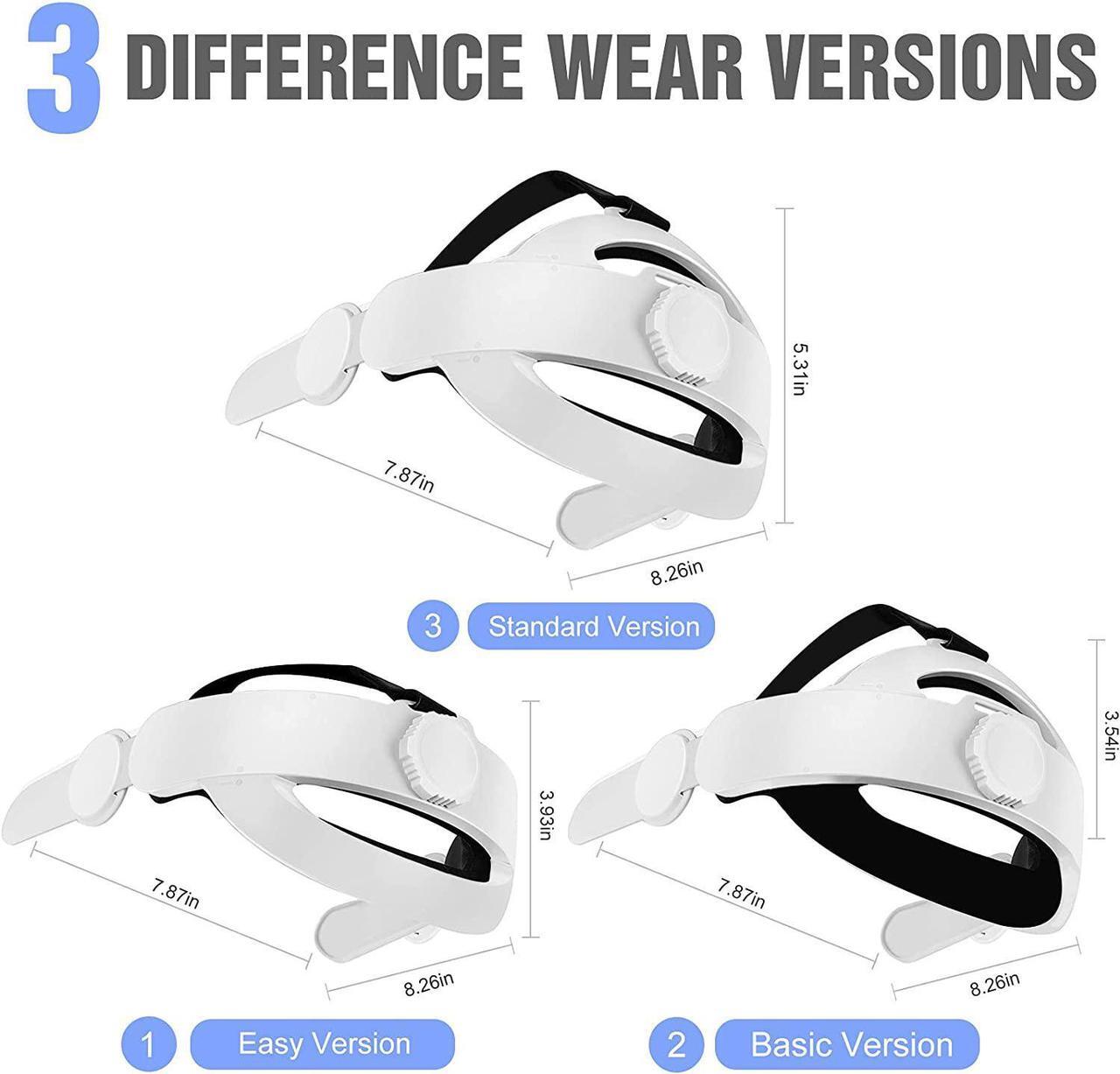 Alt view image 2 of 6 - Oculus Quest 2 Elite Strap Replacement - Adjustable Head Strap Headband Enhanced Support and Reduce Head Pressure in VR Gaming Headset - Halo Strap Accessories for Quest2
