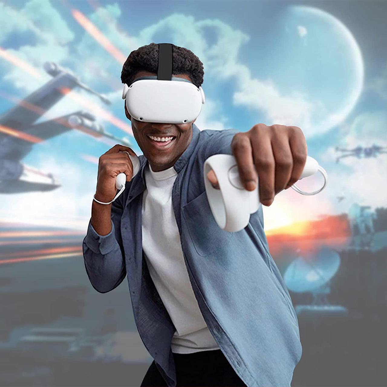 Alt view image 5 of 6 - Oculus Quest 2 Elite Strap Replacement - Adjustable Head Strap Headband Enhanced Support and Reduce Head Pressure in VR Gaming Headset - Halo Strap Accessories for Quest2