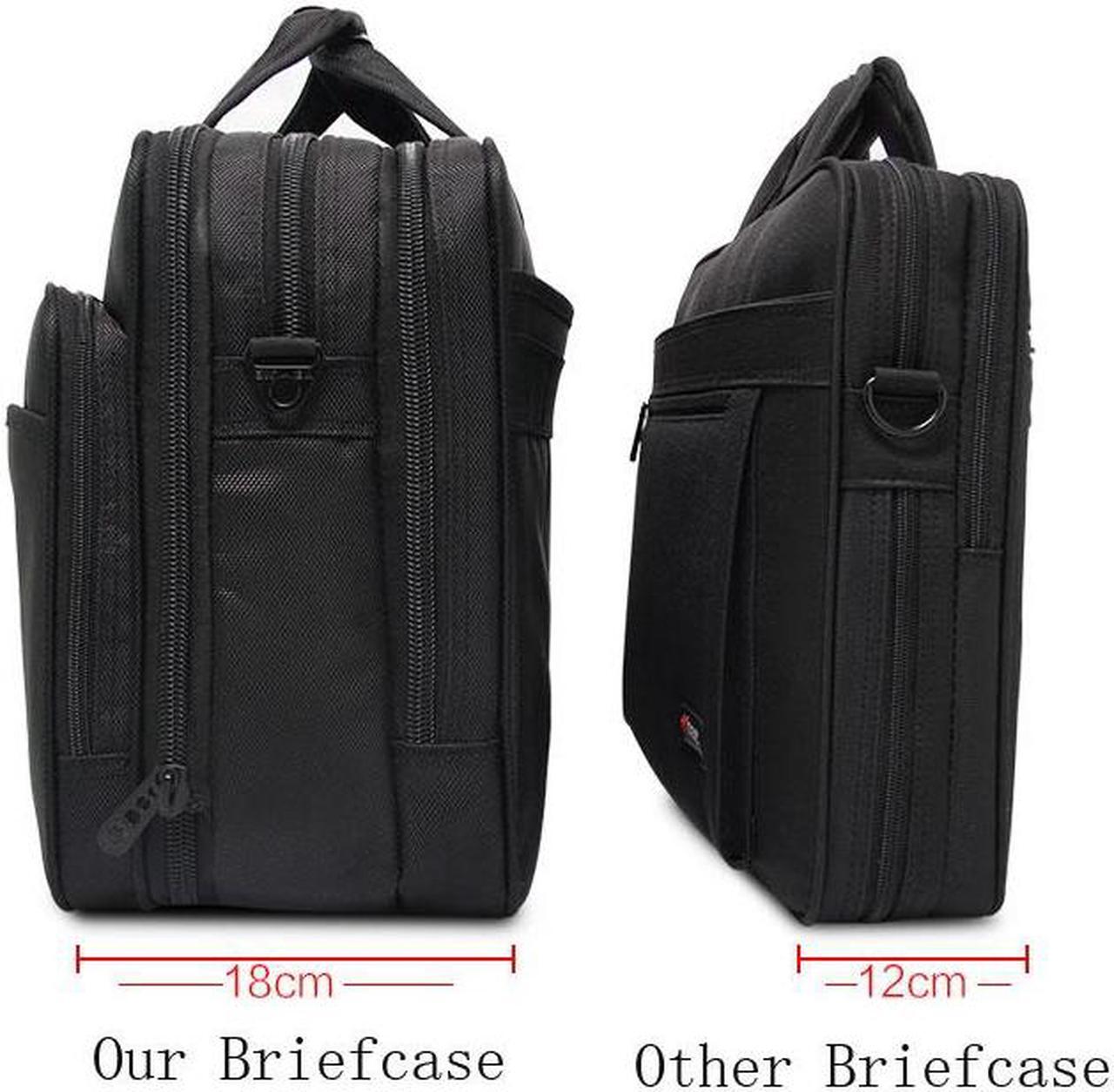Alt view image 3 of 7 - 17" Laptop Bag Laptop Briefcase with Expandable Large Hybrid Fits Up To 17 Inch Laptop / Notebook / MacBook / Ultrabook / Chromebook Computers
