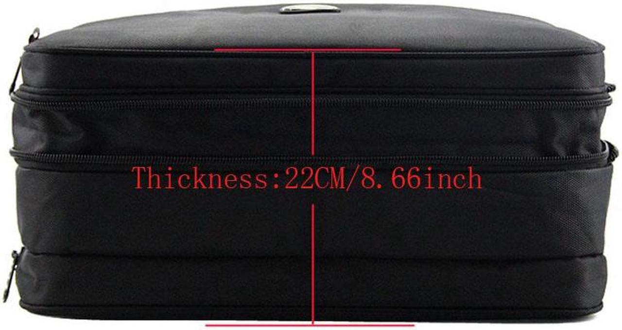 Alt view image 4 of 7 - 17" Laptop Bag Laptop Briefcase with Expandable Large Hybrid Fits Up To 17 Inch Laptop / Notebook / MacBook / Ultrabook / Chromebook Computers