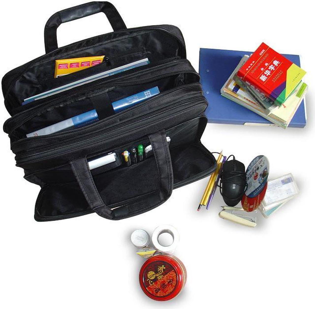 Alt view image 5 of 7 - 17" Laptop Bag Laptop Briefcase with Expandable Large Hybrid Fits Up To 17 Inch Laptop / Notebook / MacBook / Ultrabook / Chromebook Computers