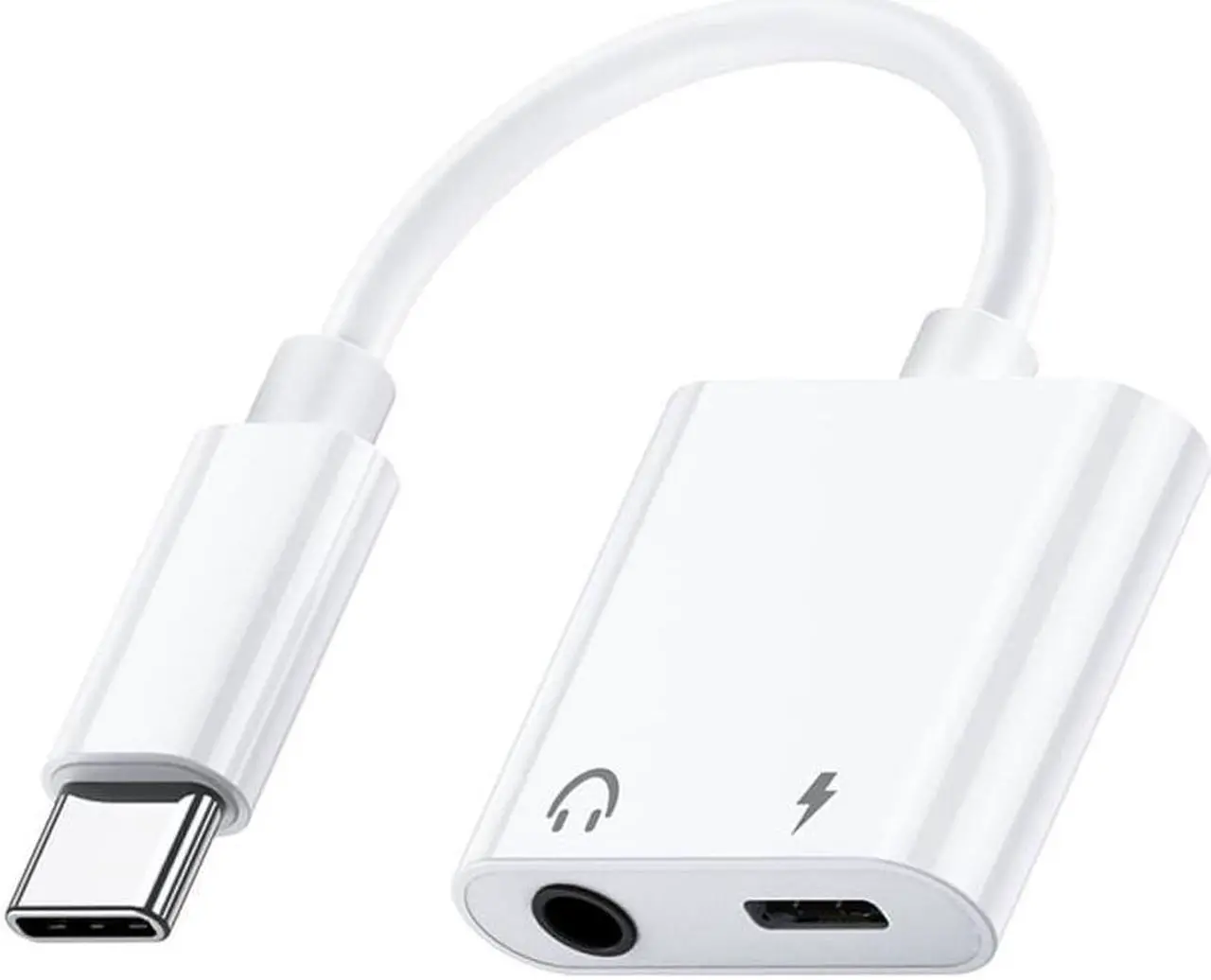 Main image of USB C to 3.5mm Headphone Jack Adapter,Type C Fast Charge with Audio Aux Splitter Earphone Adaptor Compatible with Pixel , All Phones with Type C Interface