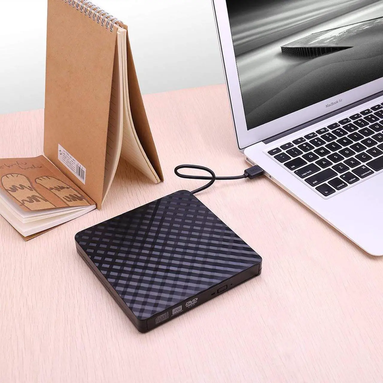 Alt view image 5 of 7 - External DVD Drive Portable USB 3.0 CD/DVD +/-RW VCD ROM Burner for Laptop Desktop Computer Optical Drives Computer Components