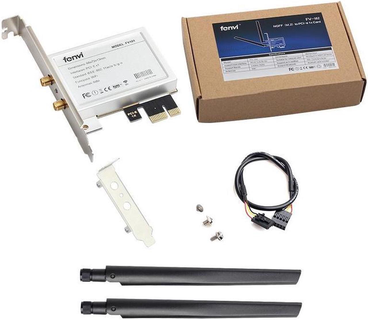 Alt view image 6 of 6 - FV-102 NGFF M.2 2230 Key A+E to Desktop PCI-E Wireless Adapter Converter for M.2 wifi Bluetooth Adapter Comptible with wifi 6E AX210 wifi 6 AX200 9260 8265 MT7921K PCI-e X1 X4 X8 X16 wifi Card
