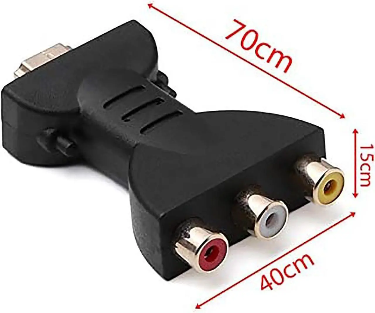 Alt view image 5 of 6 - HDMI to AV Converter 3 RCA Full HD Video 1080P AV Scart Composite Adapter