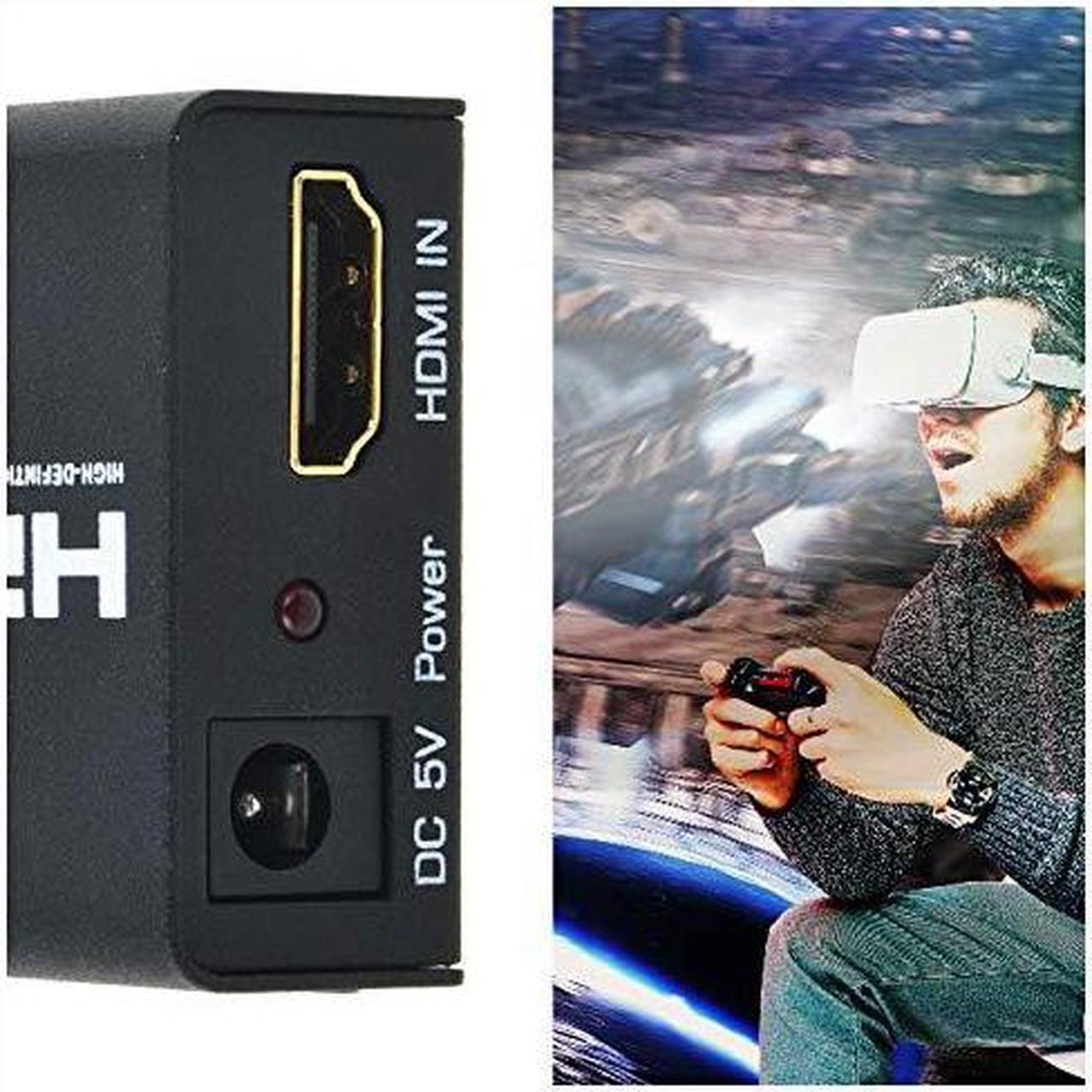Alt view image 7 of 7 - HDMI Booster 2.0, 4K2K 1080P 3D HDMI Amplifier Repeater HDMI Powered Signal Amplifier Booster 18Gbps Bandwidth HDCP 2.2 Up to 60m/200ft Transmission Distance
