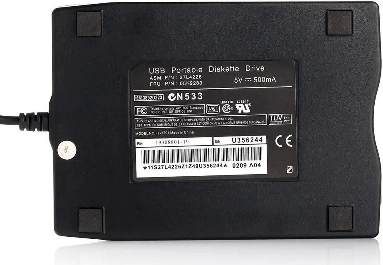 Alt view image 4 of 5 - 1.44Mb 3.5" USB External Portable Floppy Disk Drive Diskette FDD for Laptop PC