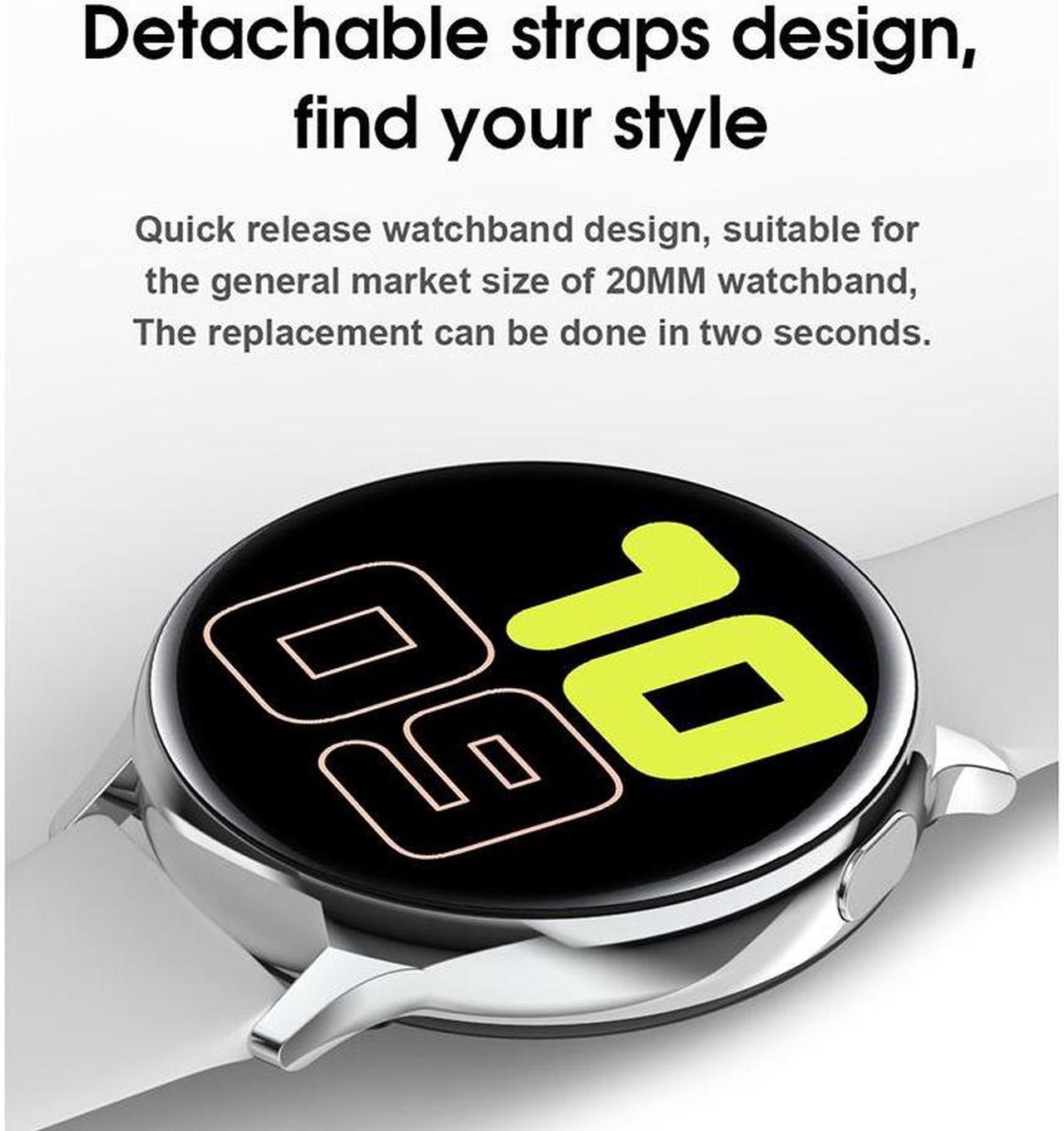 Alt view image 2 of 7 - Smart Watch Men Women Bracelet IP68 Waterproof Swim Full Touch Screen Smartwatch ECG Heart Rate Blood Pressure for Android IOS Phone