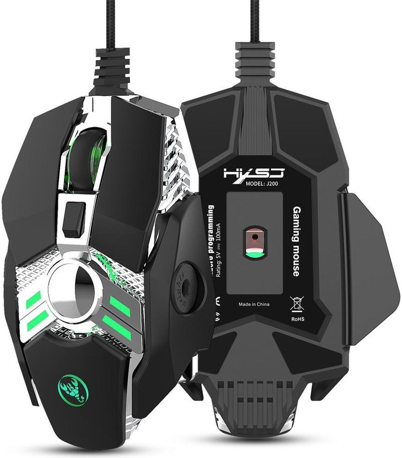Main image of Wired Gaming Mouse 6400DPI 7Key Macro Definition Programmable Wired Mouse Gamer Mice Breathing light for Computer Laptop PC PUBG
