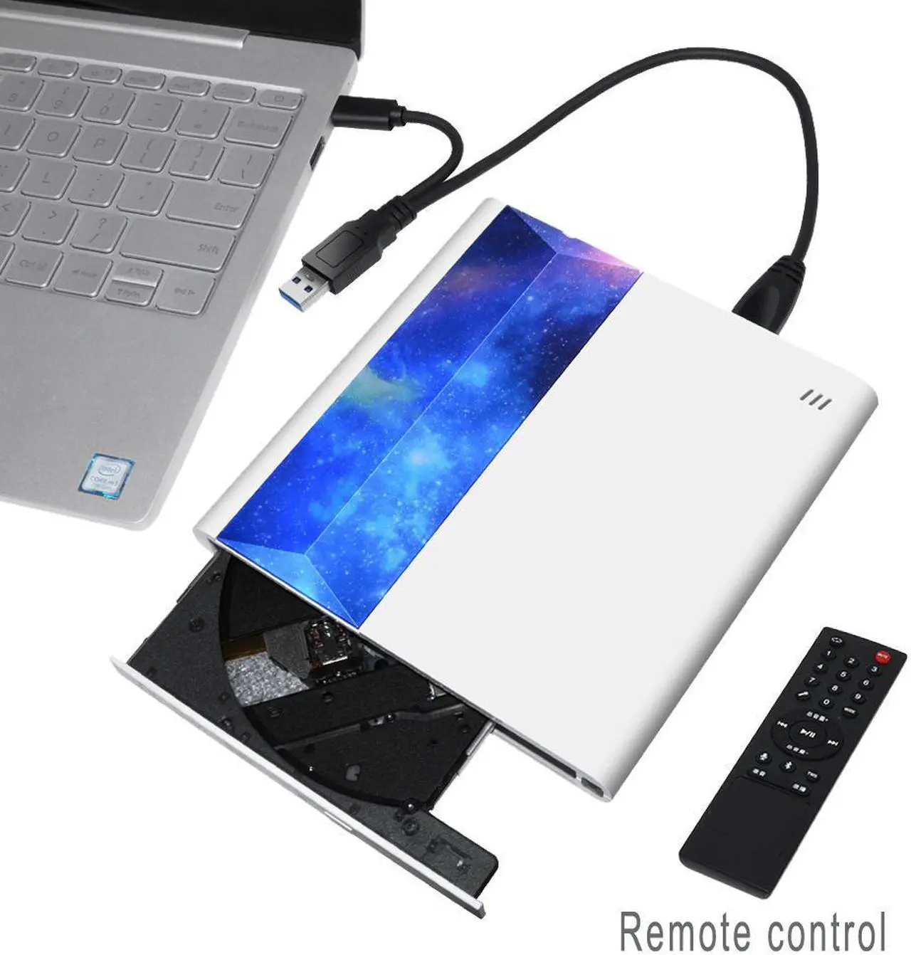 Alt view image 2 of 7 - New External DVD Drive support Connecting TV Remote Control with USB 3.0 and Type C interface