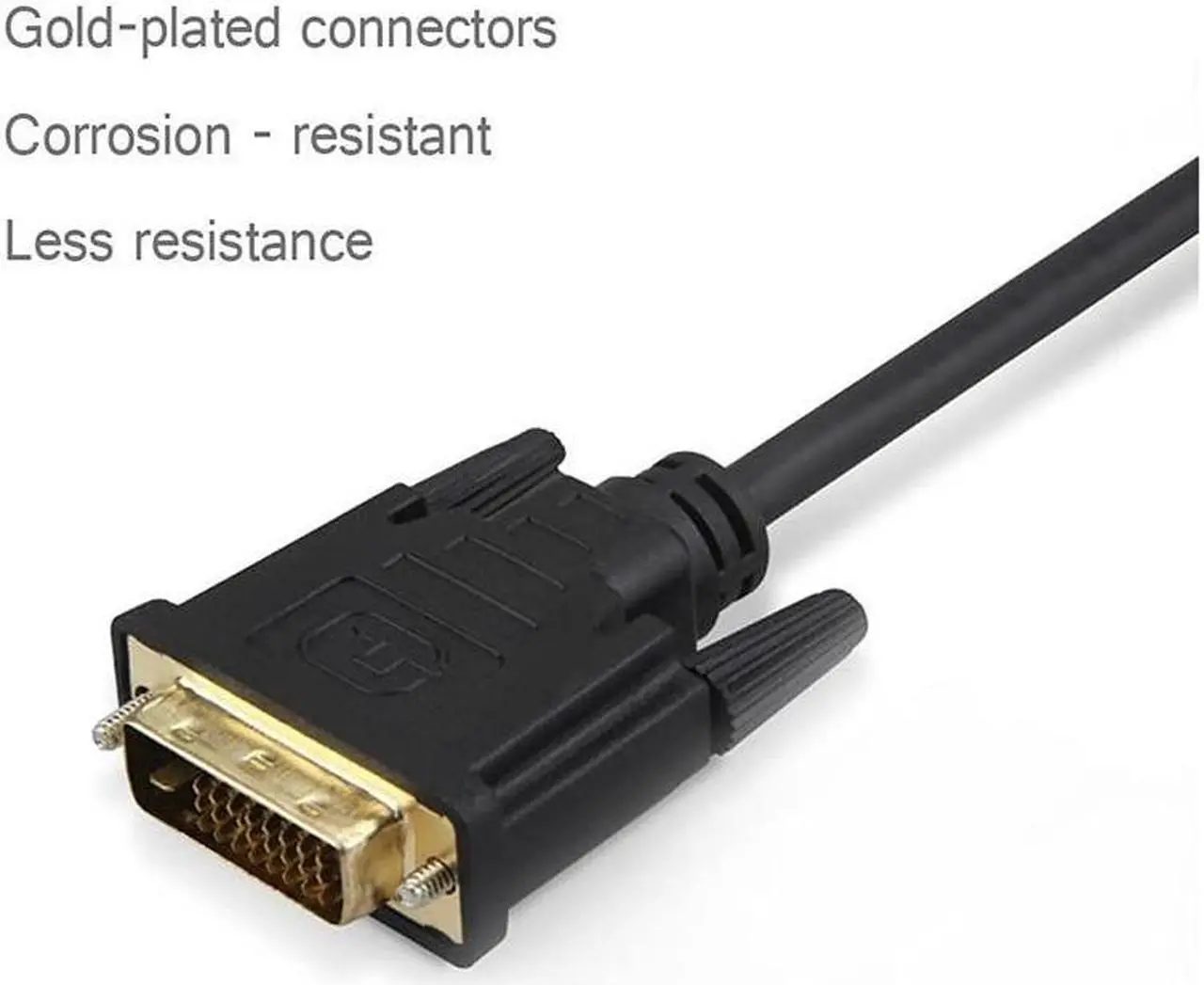 Alt view image 6 of 7 - Active DVI to VGA, 6FT DVI 24+1 DVI-D M to VGA Male with Chip Active Adapter Converter Cable for PC DVD Monitor HDTV ...