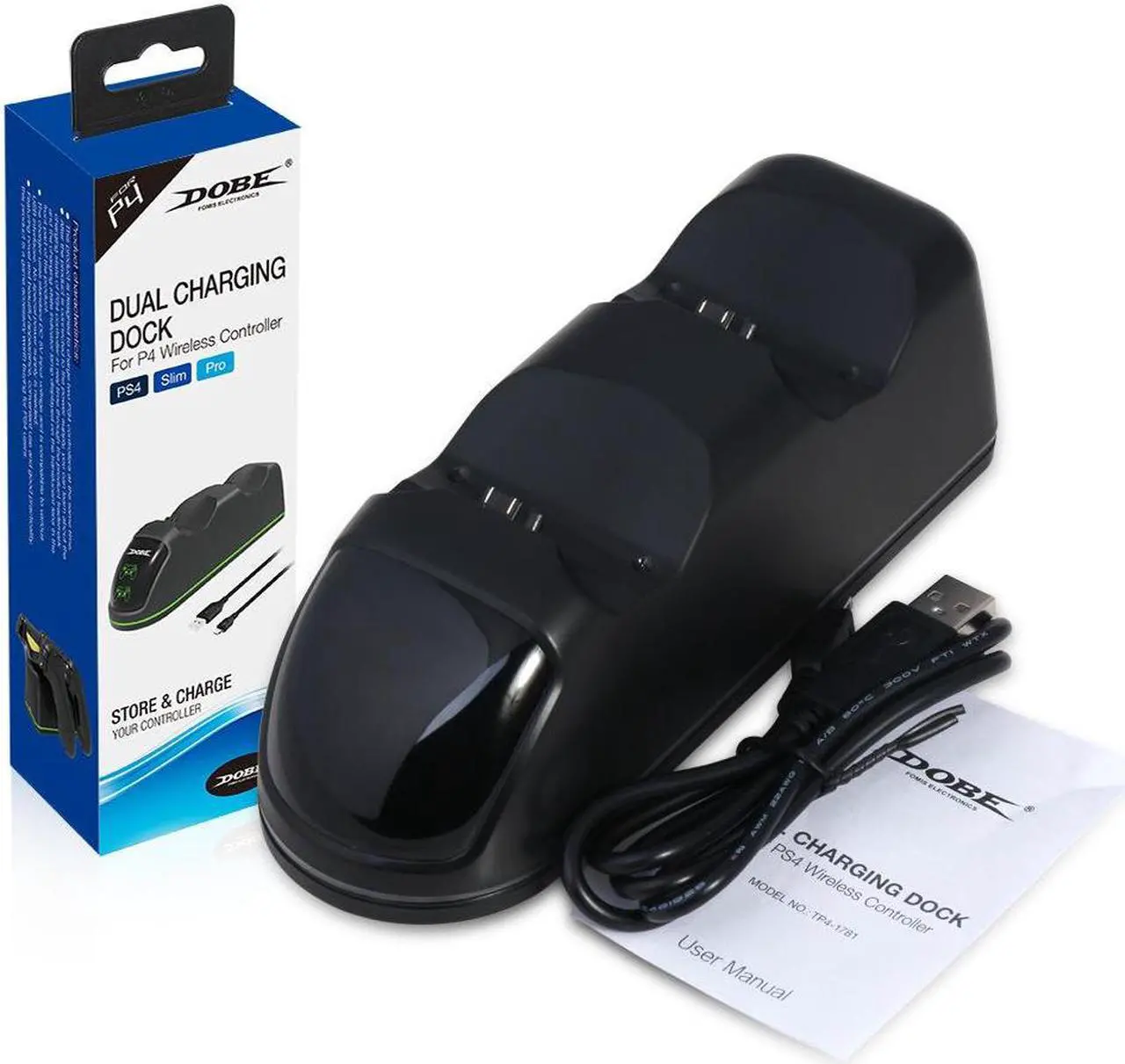 Alt view image 7 of 7 - PS4 Controller Joystick Handle USB Charger Stand Fast Charging Docking Station Gamepad for Playstation 4 PS4 Slim Pro Stand